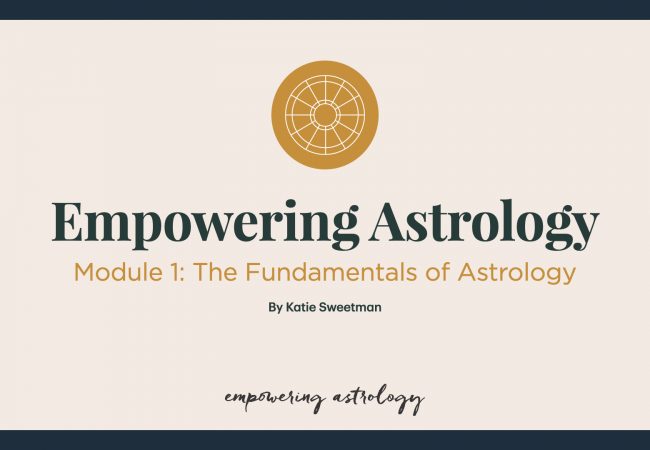 Intro: The Fundamentals of Astrology, Module 1