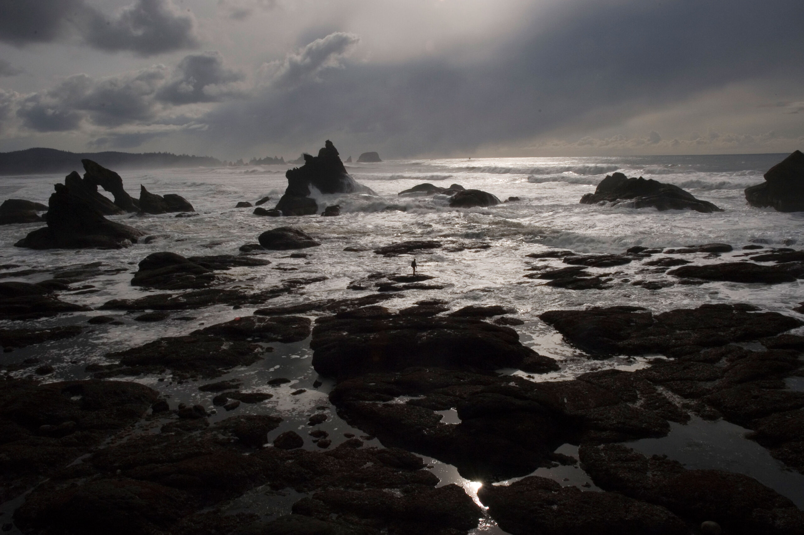 Rocky beach.