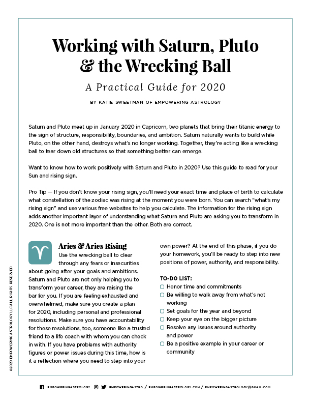 Saturn Pluto Wrecking Ball