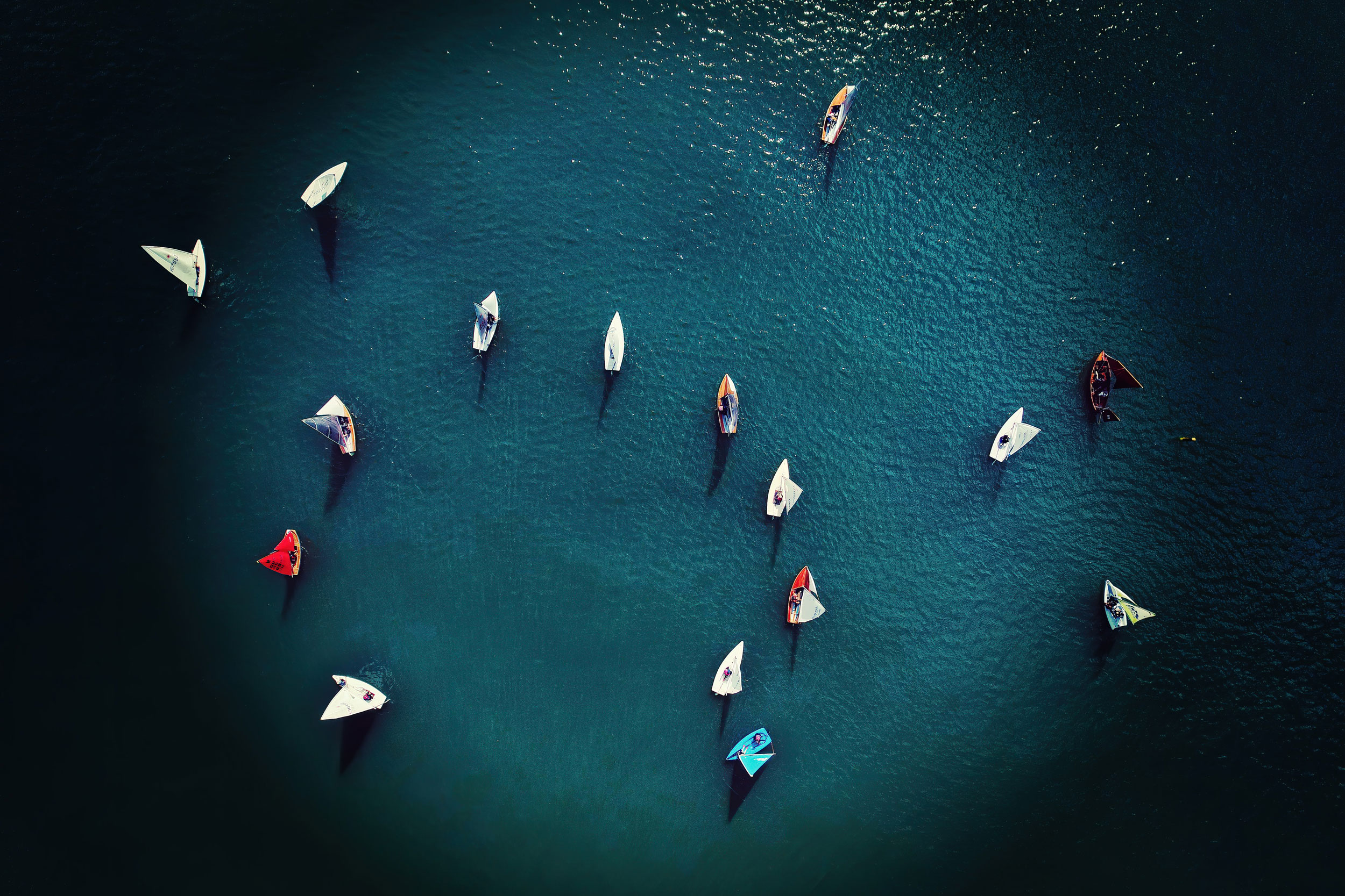 Boats from above