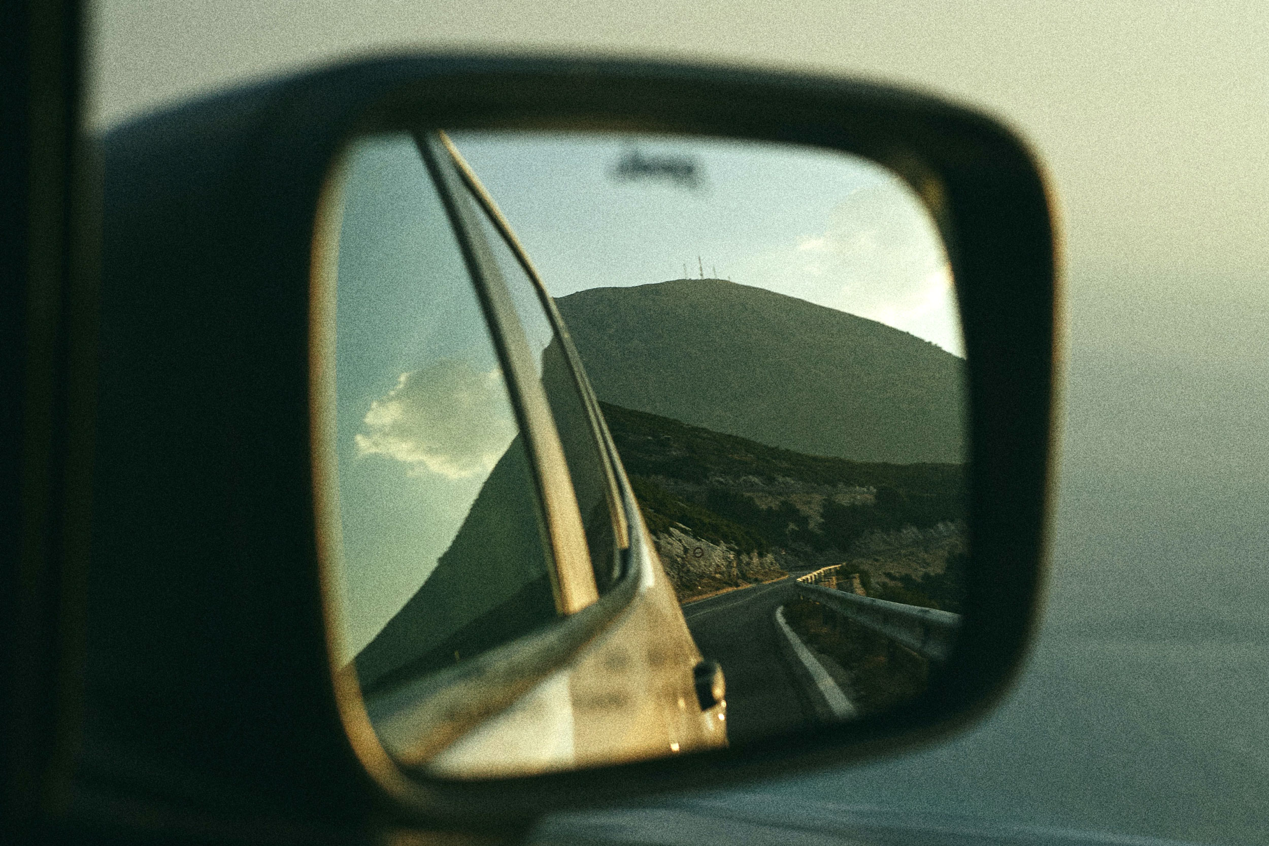Review mirror in car