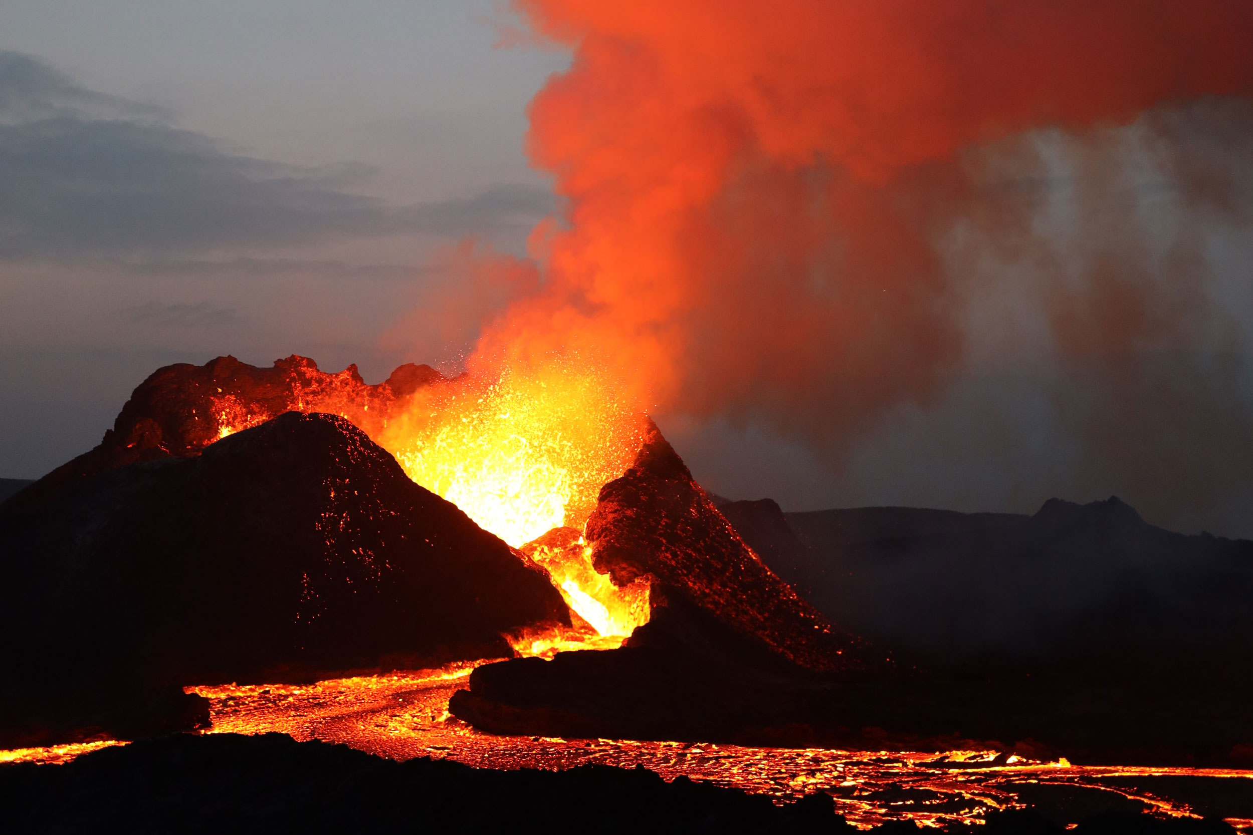 Volcanic eruption