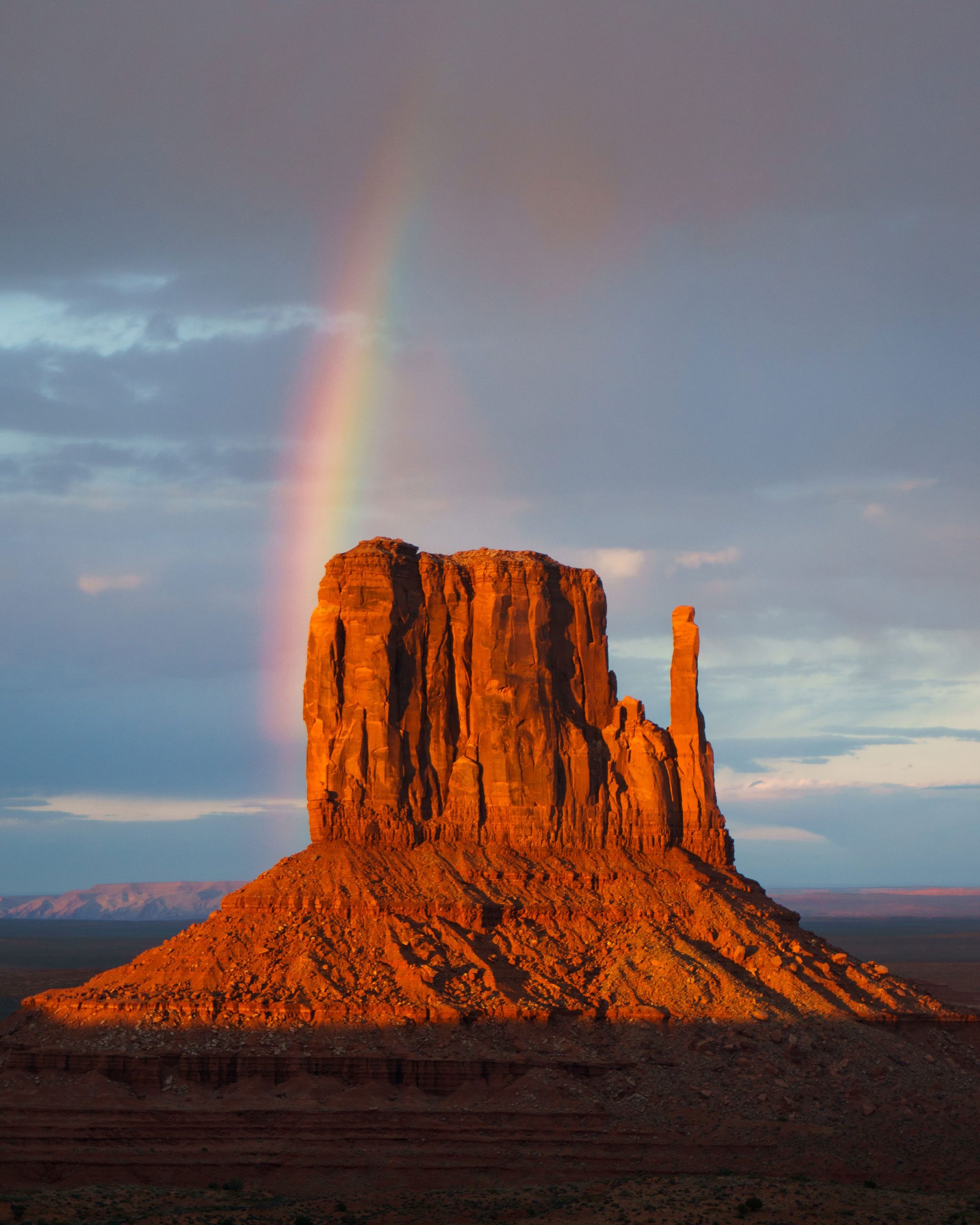 Monument Valley rainbow