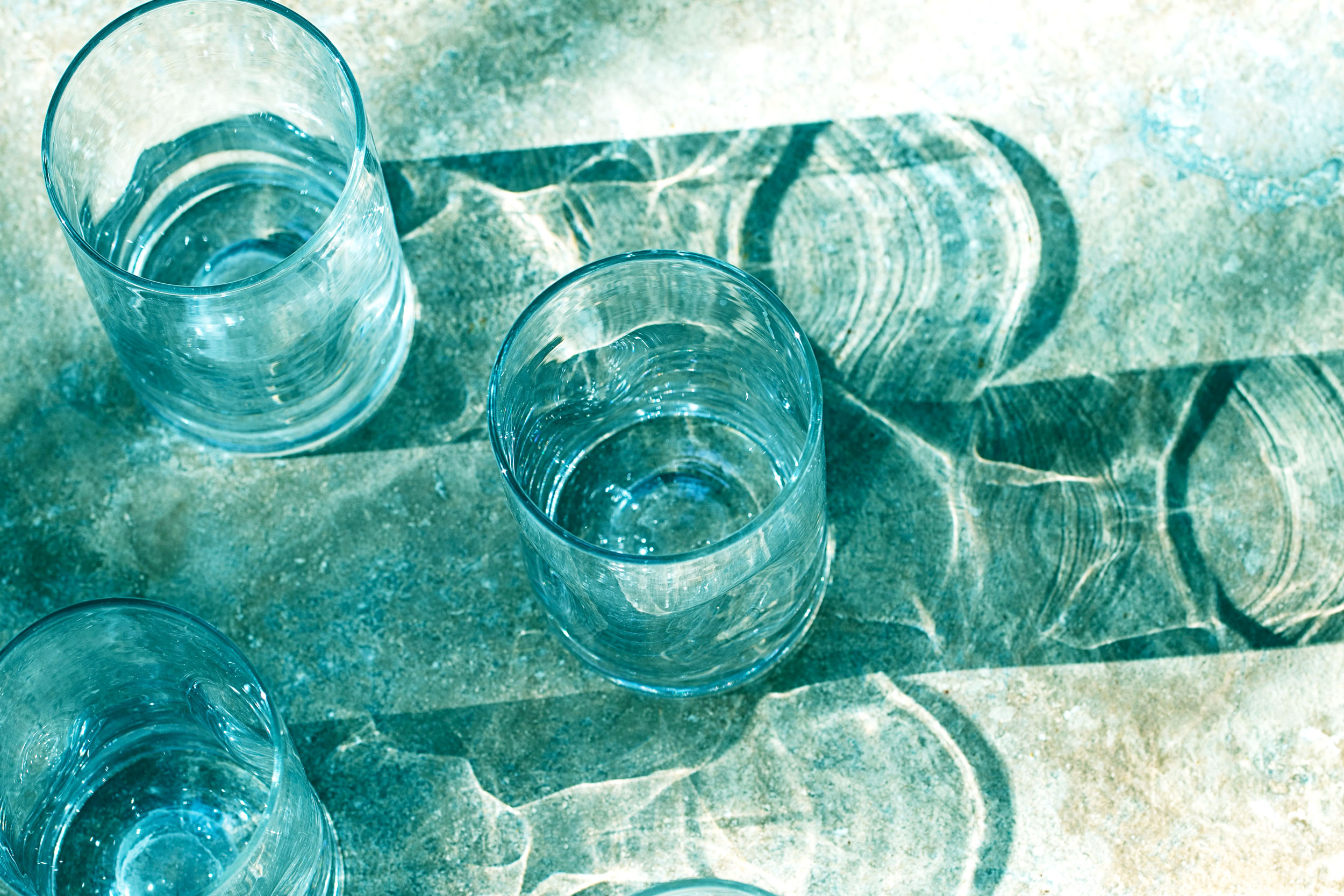 Glasses and light