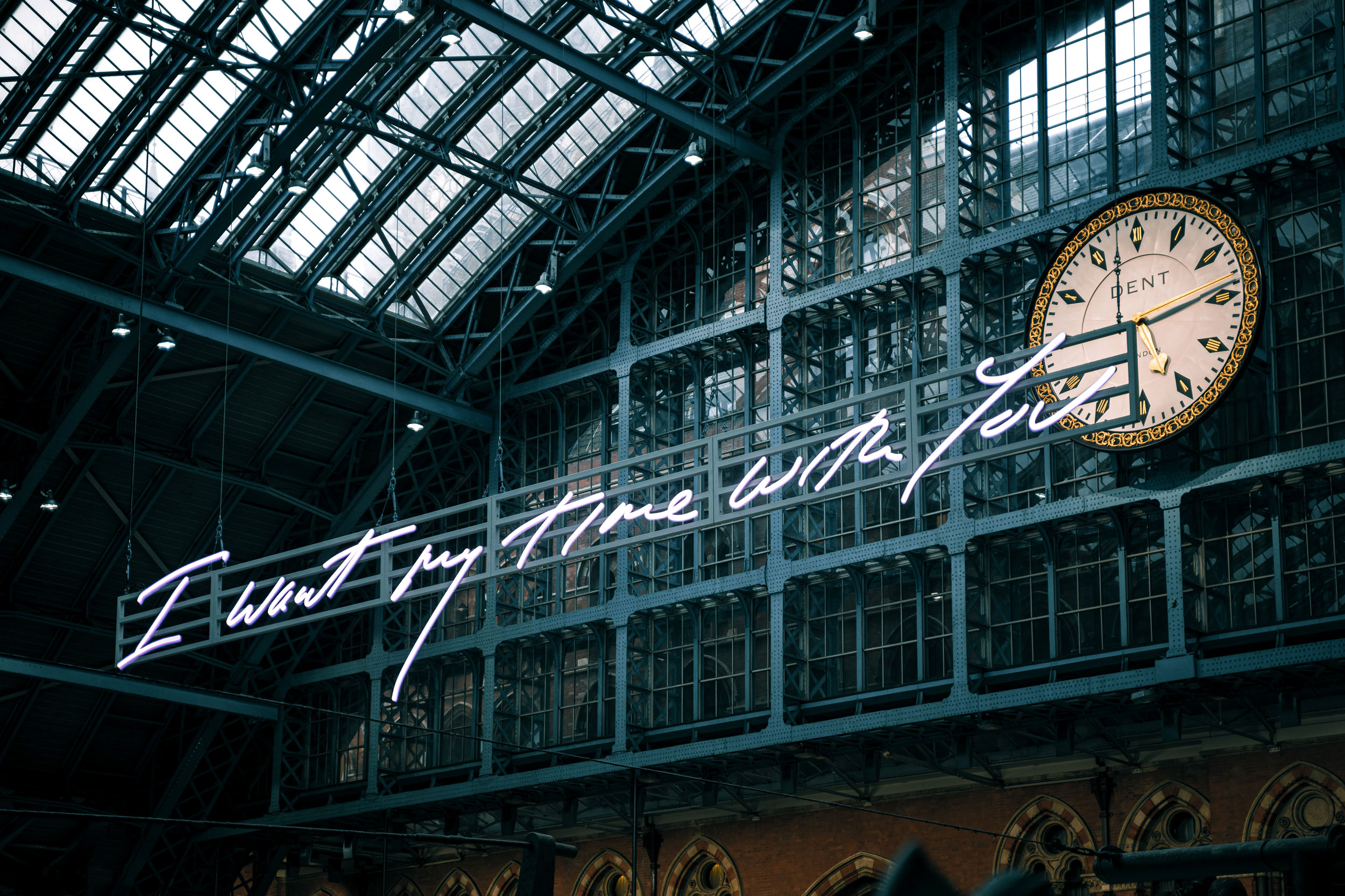 I want my time with you St. Pancras London