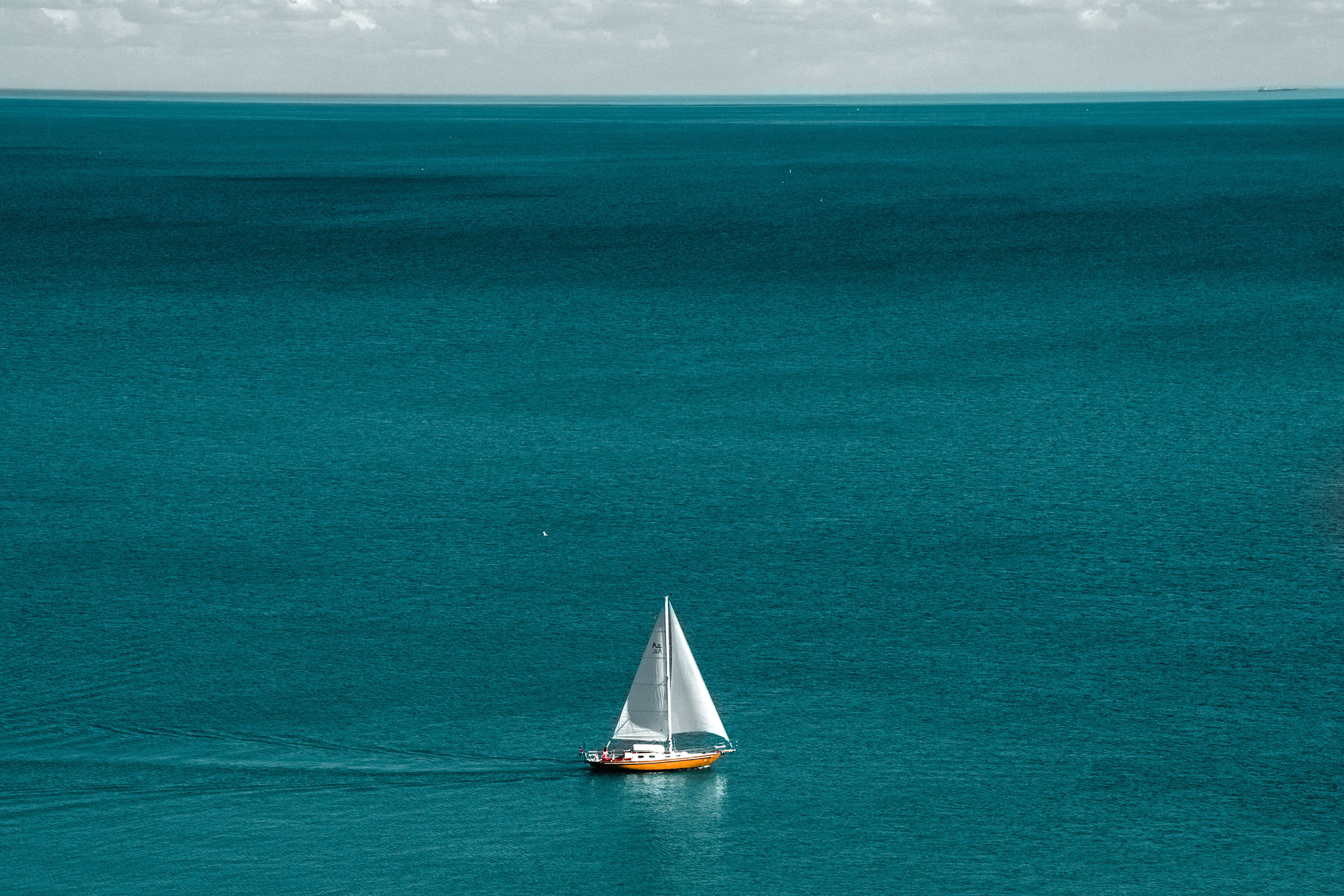 Sailboat at sea