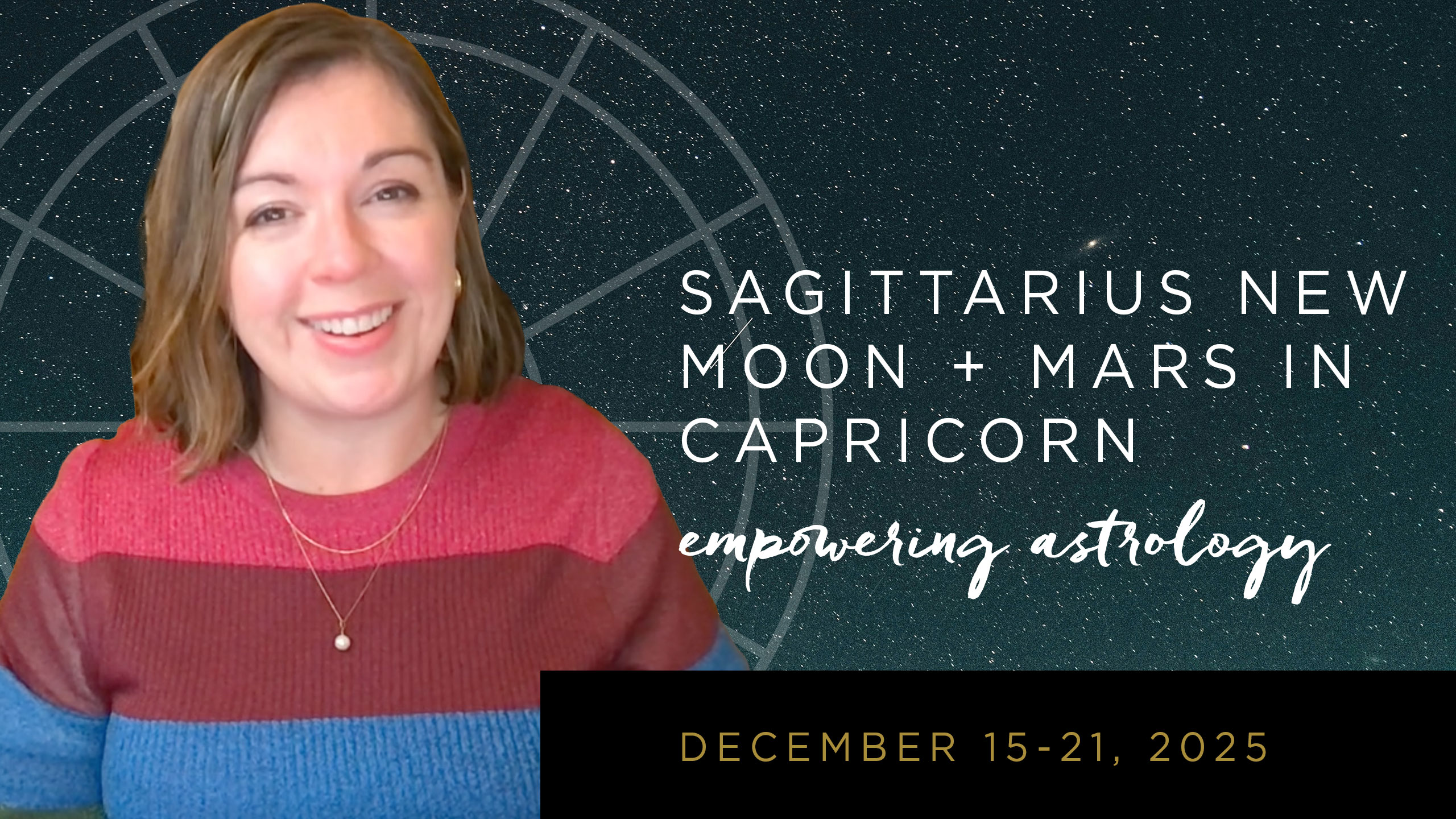 Mars arrives in Capricorn, kickstarting our goals and concrete actions for the New Year. A Sagittarius New Moon inspires vision, but marks a significant crossroad that takes us back to the solar eclipse of September. The next four weeks may be a turning point.